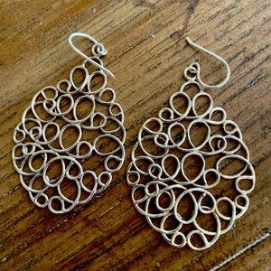 Silpada Sterling Artist's
Daydream Wire Scribble Dangle